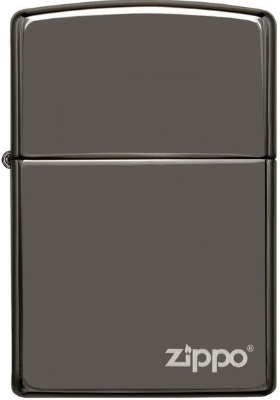 Zippo Çakmak 150Zl Classic Black Ice Lighter Zippo Logolu