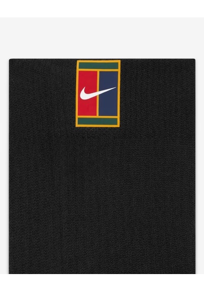Nike Nikecourt Multiplier Max Cu1309-010 Tenis Bilek Çorapları 2 Çift - Siyah Sıyah