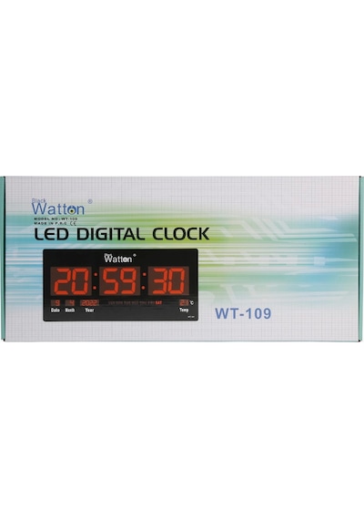 Dijital Duvar Ve Masa Saati Wt-109