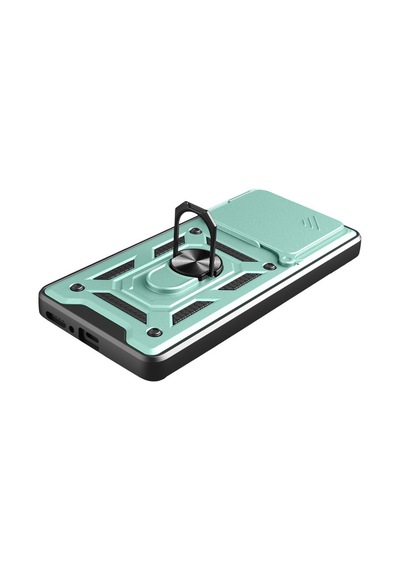 Xiaomi Redmi Note 14 4g Uyumlu Pars Lens Yüzüklü Silikon - Yeşil