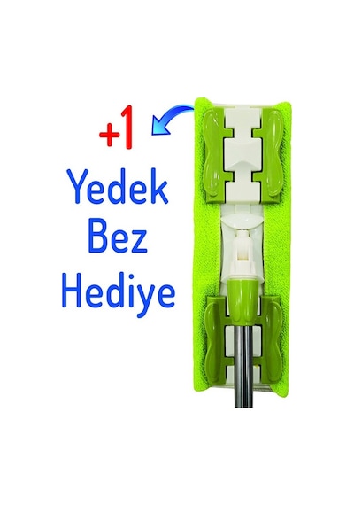 Sihirli Mandallı Teleskobik Mop Set  + Yedek Mop