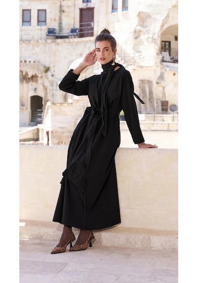 Misswhence Patchwork Elbise 40825 Siyah