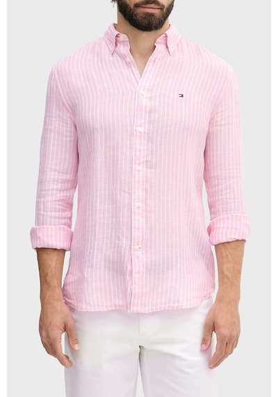 Tommy Hilfiger Çizgili Keten Regular Fit Uzun Kollu Gömlek Erkek Gömlek Mw0mw42400 0d1 Pembe-beyaz Tommy Hilfiger Çizgili Keten Regular Fit Uzun Kollu Gömlek Erkek Gömlek Mw0mw42400 0d1 Pembe-beyaz