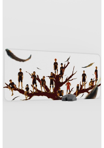 Haikyuu Anime V5 - 90x40 Xxl Gaming Kauçuk Kaymaz Taban Mouse Pad Fare Altlığı