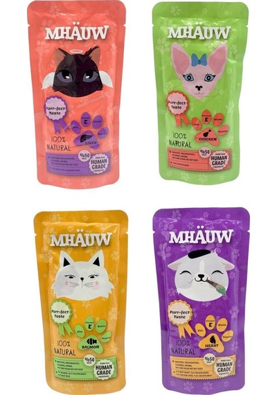 Mhauw 4 Farklı Karışık Lezzet Kedi Çorbası 4 x 80 G