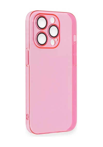 Apple İphone 14 Pro Max Kılıf Armada Lensli Kapak - Pembe 0.2M-Çok Renkli