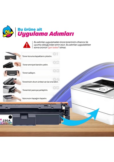 Hp Color Laserjet Pro Mfp 4303dw Uyumlu Toner Takımı / Hp 230a W2300a