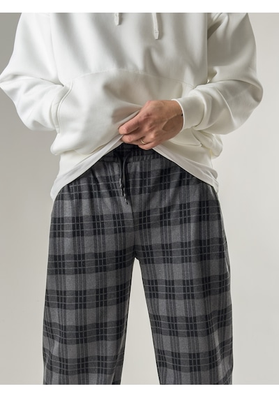 Cocopelli Ekose Erkek Baggy Pantolon Coc2666 Gri