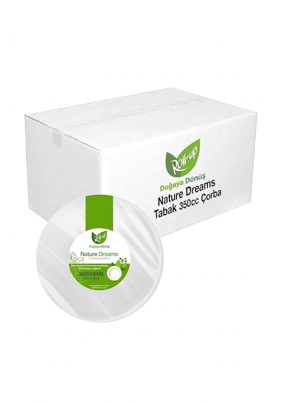 Şeylişeyler - Roll Up Ekolojik Kağıt Çorba Kasesi 350 Cc 25 Adet - 1 Paket