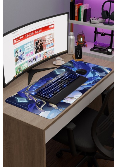 Layla Genshin Impact Anime Oyuncu V3 - 90x40 Xxl Gaming Mouse Pad Fare Altlığı