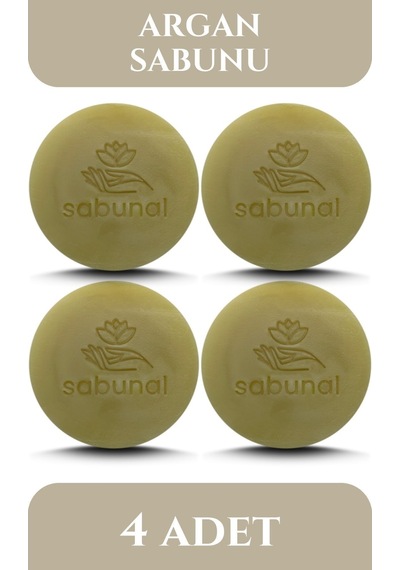 Sabunal Argan Yağı Sabunu 4 Adet - Parlak ve Hacimli Saçlar İçin Doğal Sabun