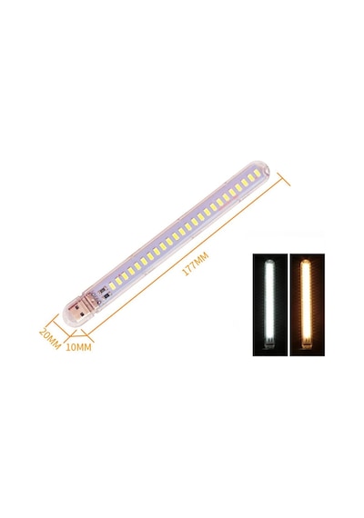 Taşınabilir Mini USB 24 LED Beyaz Lamba 5730 SMD Kamp Stick Led