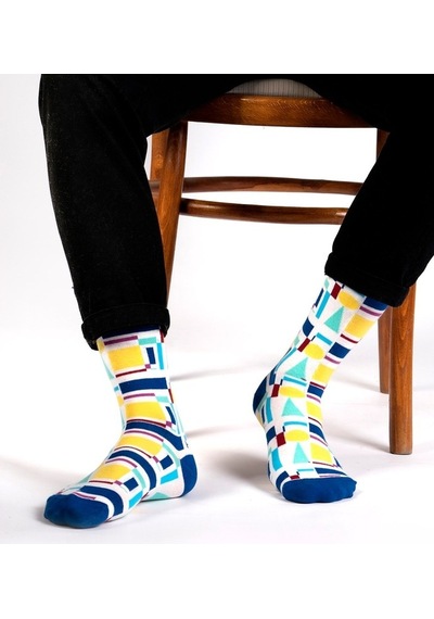 Ozzy Socks Kare Desenli Çorap Çok Renkli