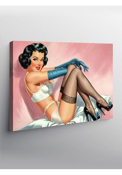 Kanvas Tablo Retro Pin-up Kadın