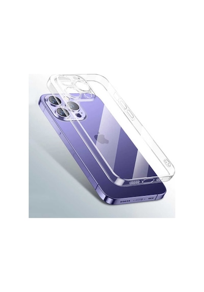 Zore İphone 14 Pro Max Uyumlu Şeffaf Sert Pc Nvth Vayt Kılıf-renksiz