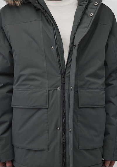 Mavi - Kapüşonlu Yeşil Parka 0110472-71598 Yeşil