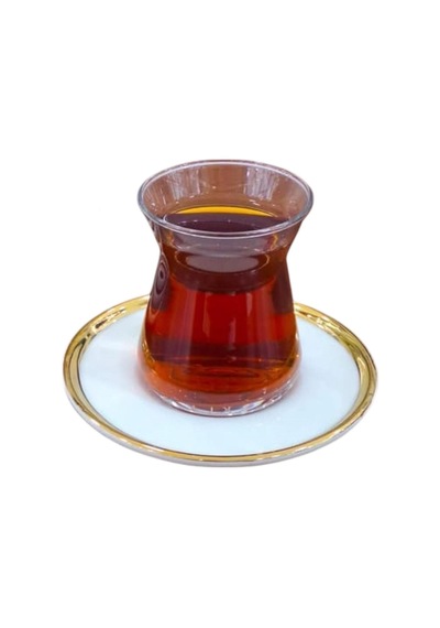 2 Li Yaldızlı Çay Tabak-beyaz Çay Tabağı Takımı