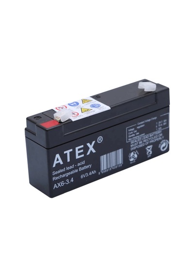 Atex Ax6-3.4 6v 3.4ah Yatay Akü