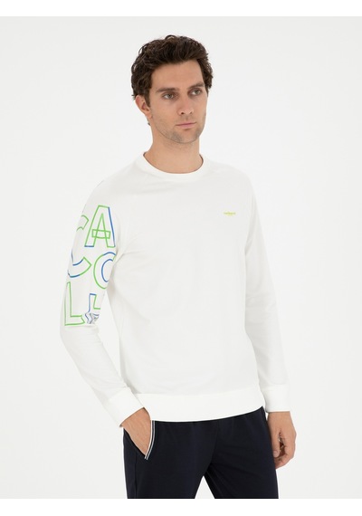 Cacharel Erkek Beyaz Sweatshirt 50284566-vr013