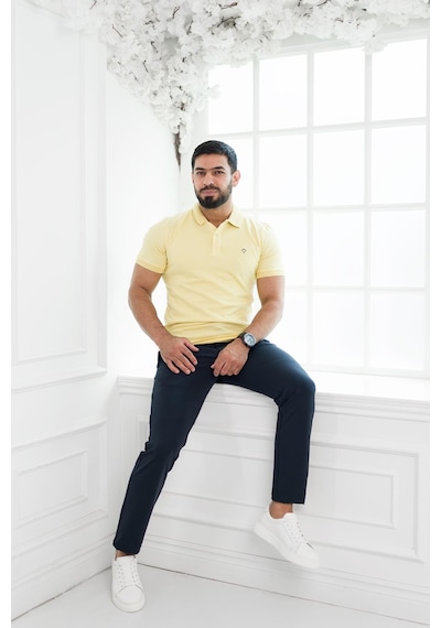 Paul Martin Polo Yaka Regular Fit T-Shirt Sarı
