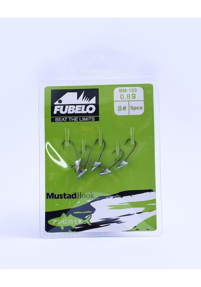 Fubelo Flat Head Lrf Jighead 8 No İğne 0.8 Gr