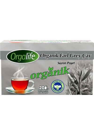 Orgalife Organik Earl Grey Çay Süzen Poşet 20 x 2 G