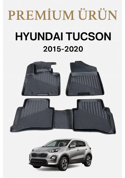 Hyundai Tucson 2015-2020 Uyumlu 3d Oto Paspas Premium