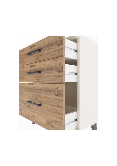 Arges Komodin 3 Çekmeceli 60x30x80 Aytaşı-çam Aytaşı
