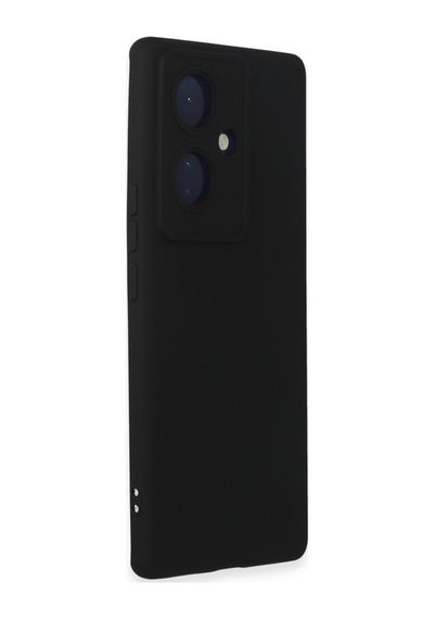 Vivo V29 Lite Uyumlu Kılıf Nano İçi Kadife Silikon - Siyah