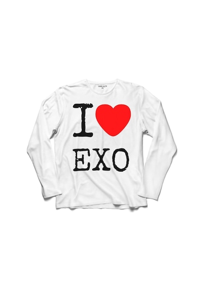 I Love Exo Ekso Group Logo Uzun Kollu Tişört (518439112)
