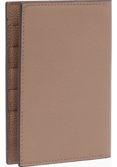 Montroi Grain Leather Passport Cover Lüks Deri Pasaport Kılıfı, Kart Gözlü Cüzdan Kahverengi