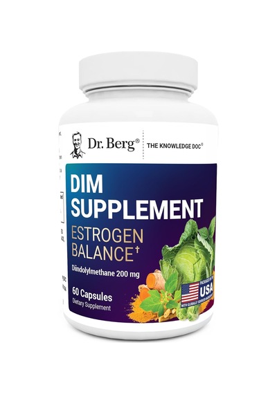 Dr. Berg Dım Estrogen Balance Women With Diindolylmethane Menopause 60 Caps
