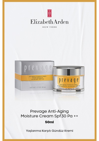 Elizabeth Arden Prevage Anti-Aging Moisture Yaşlanma Karşıtı Gündüz Kremi SPF30 PA++ 50 ML