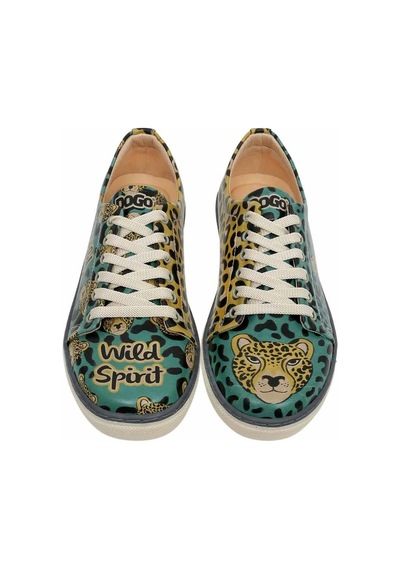 Kadın Vegan Deri Çok Renkli Günlük Sneakers - Wild Spirit Tasarım