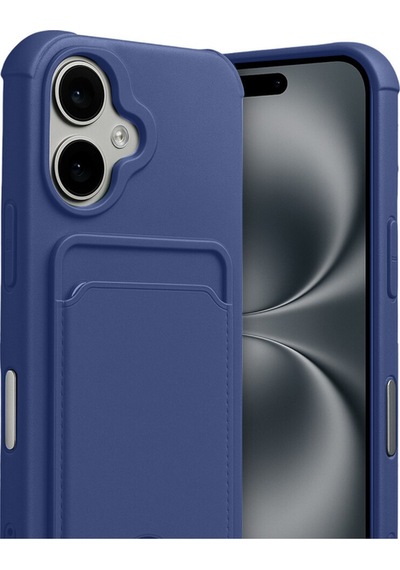 Apple iPhone 17 İçin Uyumlu Kart Ve Resim Bölmeli Soft Renkli Silikon Kapak