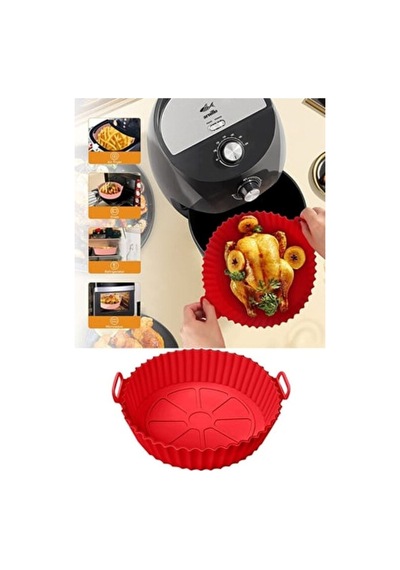 Airfryer Silikon Pişirme Kabı Hava Fritözü Kalıbı Airfryer Airfryer Airfryer Pişirme Kağıdı Silikonu Diğer