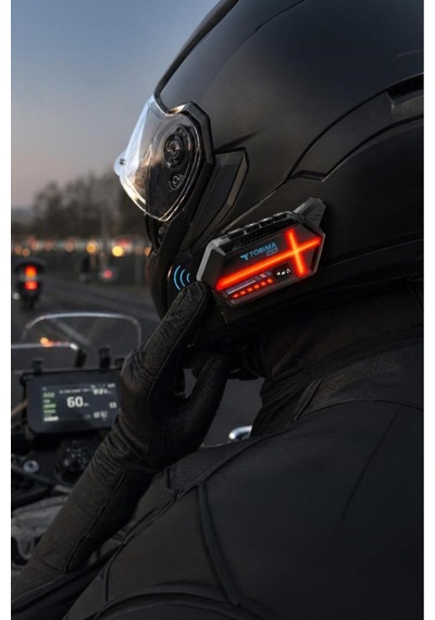 Torima Bt26 2x Eşlemeli Motosiklet Için Kask Kulaklık Işıklı Intercom