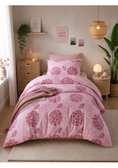 Mystory Home Lastikli Çarşaflı Tek Kişilik Nevresim Takımı Elegant Pink Mor Pembe