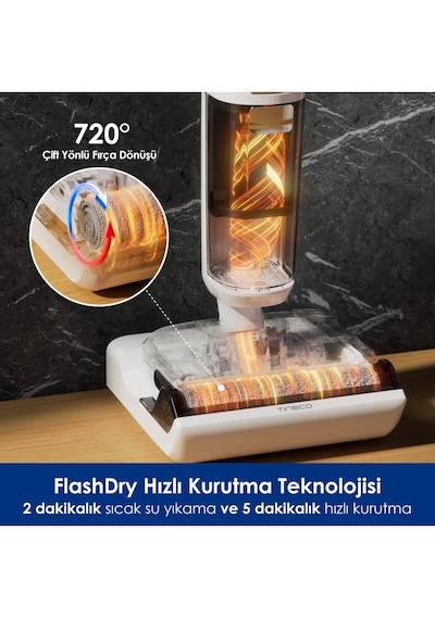Tineco Floor One S6 Stretch Pro Kablosuz Akıllı Islak Kuru Süpürge