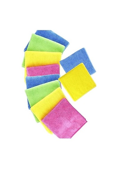 Mikrofiber Temizlik Bezi 24 Adet 30x30 Çok Amaçlı İz Bırakmaz - Renkli Oto, Mutfak Ve Bulaşık Kurulama Bezi 24'l Genel