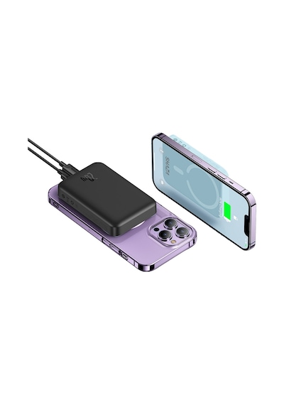 Shaza 5000 Mah 20w Megsafe Hızlı Şarj Powerbank Siyah