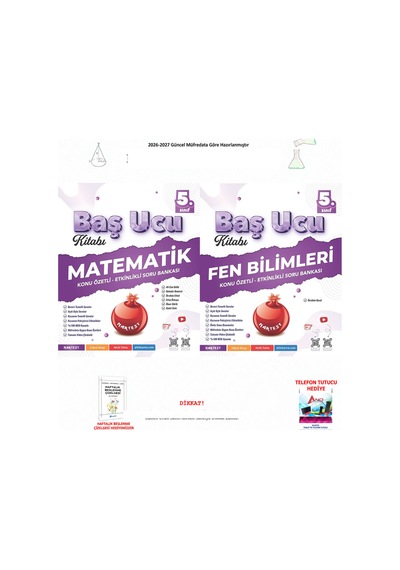 Nartest 5. Sınıf Baş Ucu Matematik Ve Fen Bilimleri 2 Kitap Seti