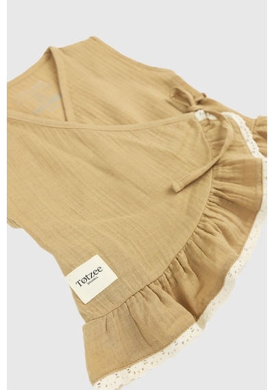 Totzee Kimono Elbise Kumsal Beji