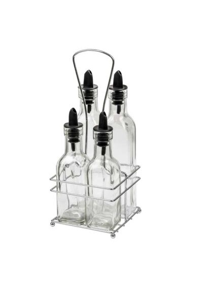 Epinox Yasemin Profesyonel Cam Yağlık 4'lü Set 200 Ml + 300ml Yys-04 Şeffaf