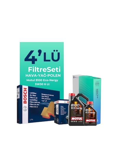Mercedes A180 Benzin Filtre Bakım Seti Motul Motor Yağlı 2012-2018 4 Lü 8200BKMFLSHNGFL16172