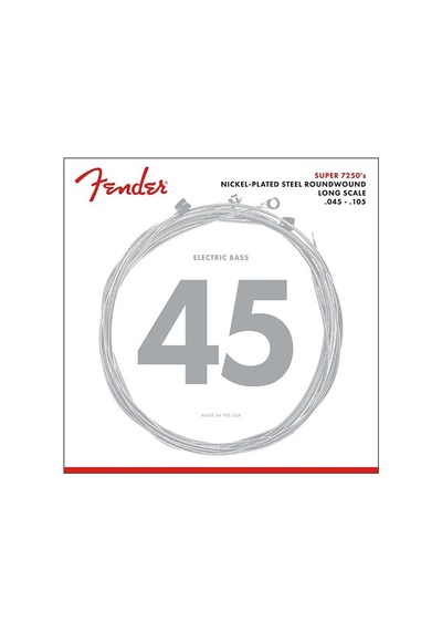 Fender 0737250406 7250 Nickel Plated Steel Bas Gitar Teli 45-105 7250m Long Scale Nikel Kaplama Çelik Yüksek Çıkış Gücü Ve Dinamik Bas Tonları