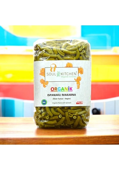 Soul Kitchen Organik Ispanaklı Makarna İlave Tuzsuz Vegan 330 G