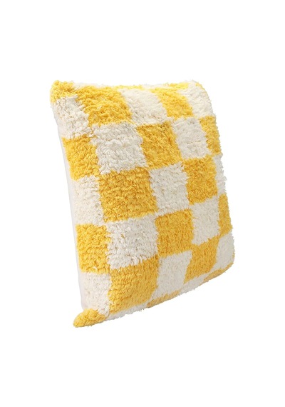 Porland Pop Plaid Dokuma Yastık Sarı 45x45cm Sku: Smg8690010185891