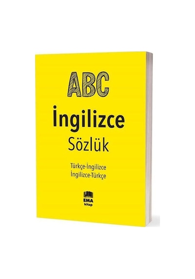 ABC İngilizce Sözlük - Türkçe/İngilizce-İngilizce/Türkçe- Ema Kitap