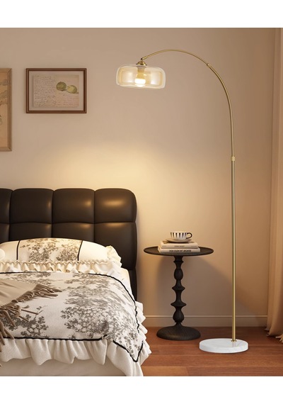 Thea Cam Başlıklı Deve Boynu Lambader Eskitme